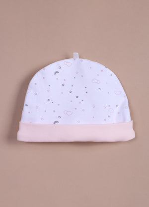Le Pur BioKool Cotton Baby Girl All-In-One Set – Bodysuit, Sleepsuit & Cap (Peach) - LE PUR!