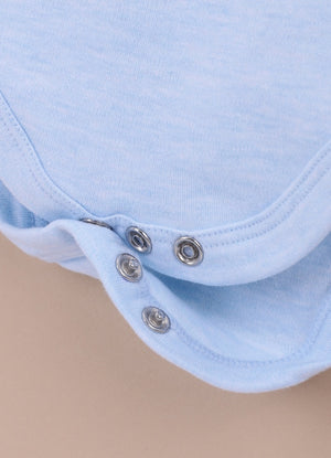 Le Pur BioKool Baby Boy Sleeveless Bodysuit Set – Pack of 5 (Blue, White) - LE PUR!