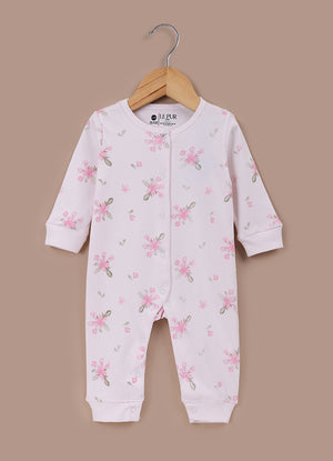 Le Pur BioKool 3-Piece Baby Gift Set – Romper, Bib & Blanket (Pink Floral Print) - LE PUR!