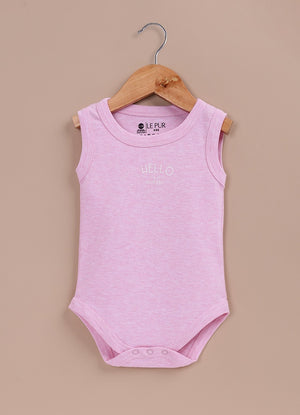 Le Pur BioKool Baby Boy Sleeveless Bodysuit Set – Pack of 5 (Pink, White) - LE PUR!
