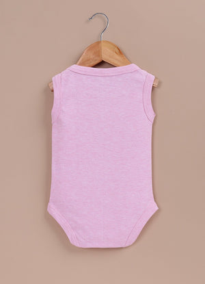 Le Pur BioKool Baby Boy Sleeveless Bodysuit Set – Pack of 5 (Pink, White) - LE PUR!
