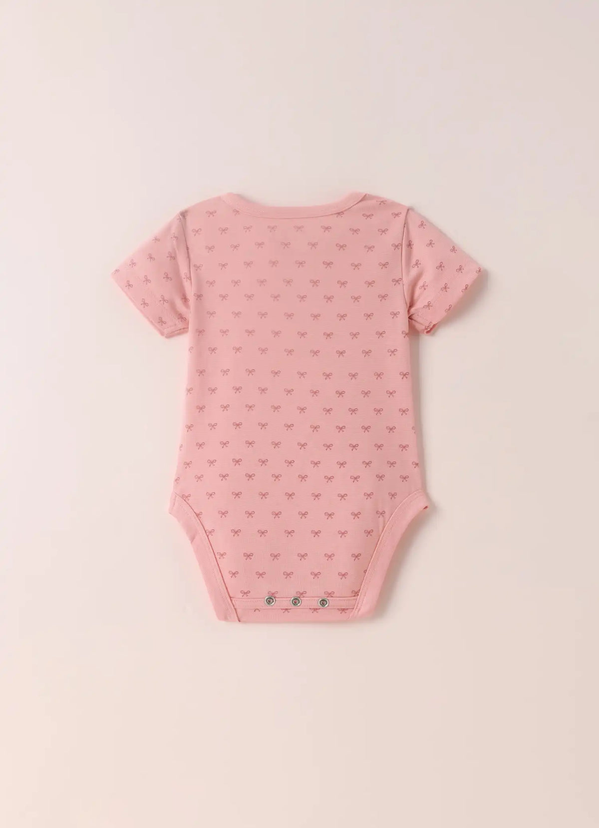 TENCEL™ Printed Bodysuit Pack of 3- Pink & White - LE PUR!