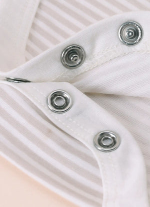 TENCEL™ Printed Bodysuit Pack of 3- Grey & White - LE PUR!