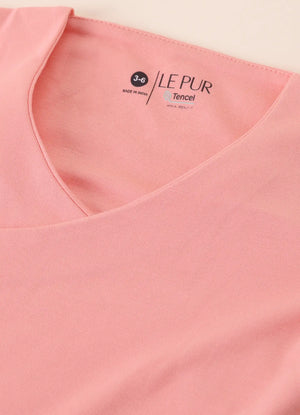 TENCEL™ Wrap Romper- Pink - LE PUR!