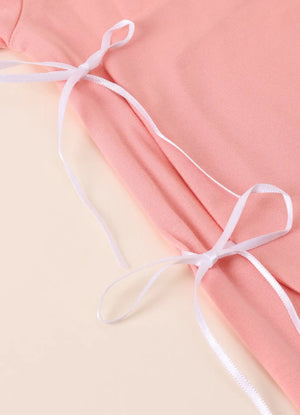 TENCEL™ Wrap Romper- Pink - LE PUR!