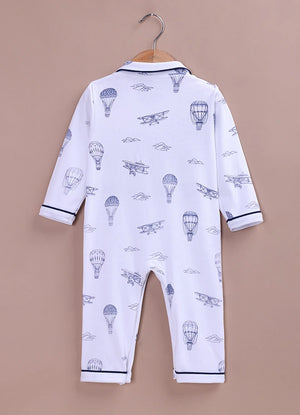 BioKool Baby Full Sleeve Sleepsuit Romper | Soft Cotton Onesie with Front Snap Buttons - LE PUR!