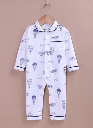 BioKool Baby Full Sleeve Sleepsuit Romper | Soft Cotton Onesie with Front Snap Buttons - LE PUR!