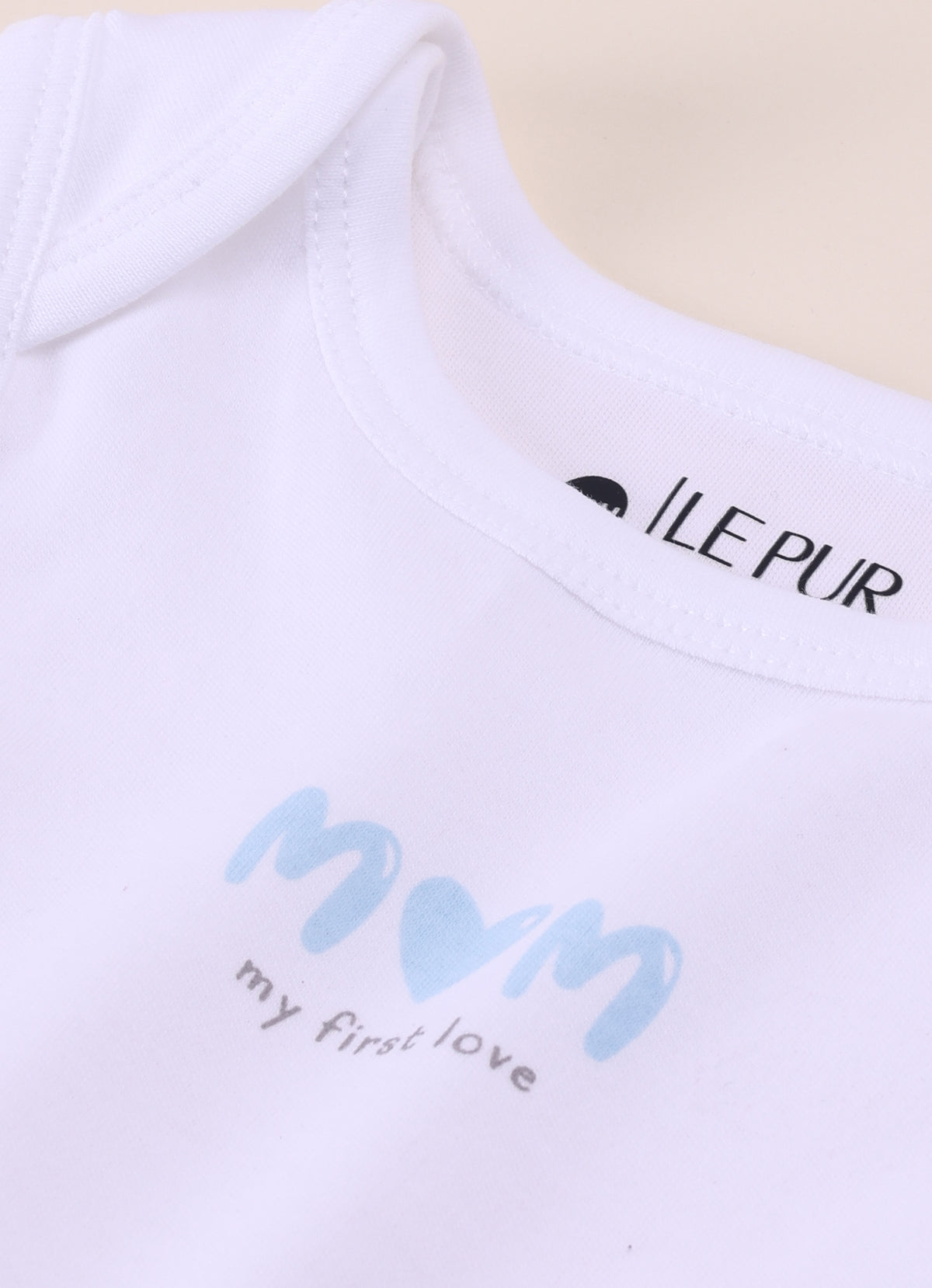 Baby Boys Cotton Sleeveless Bodysuit Set Sky Melange & White – Pack of 2 - LE PUR!