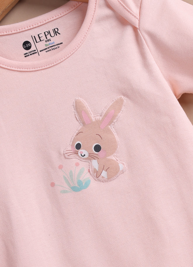 Le Pur BioKool Baby 3-Piece Set – Bodysuit, Pajama & Cap (Bunny Print) - LE PUR!