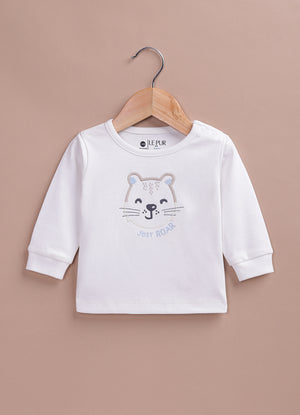 Le Pur BioKool Baby Boy Top & Pant Set | Soft Cotton “Just Roar” Pyjama Set - LE PUR!