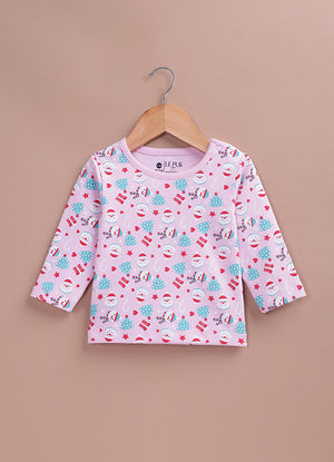 Le Pur BioKool Christmas Print Kids Night Suit | Soft Cotton Pajama Set - LE PUR!
