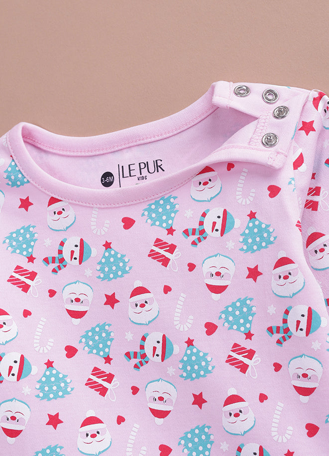 Le Pur BioKool Christmas Print Kids Night Suit | Soft Cotton Pajama Set - LE PUR!