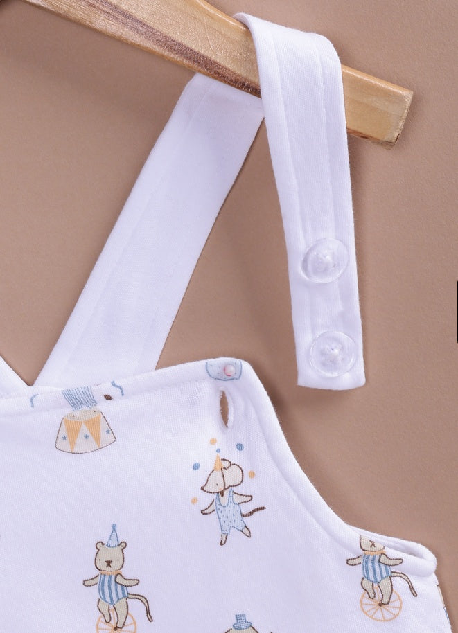 Le Pur BioKool Baby Dungaree Set | Soft Cotton T-Shirt & Printed Dungaree Outfit - LE PUR!