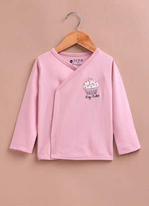Le Pur BioKool Baby Wrap Top & Footed Pant Set | Soft Cotton Cupcake Print Nightwear - LE PUR!