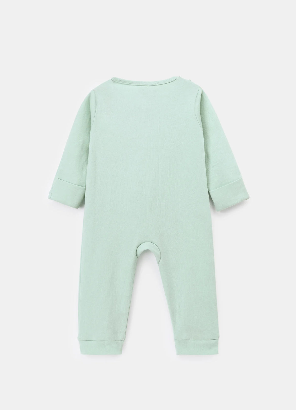 BioKool Cotton Fairy Ruffle Romper– Sage Green - LE PUR!