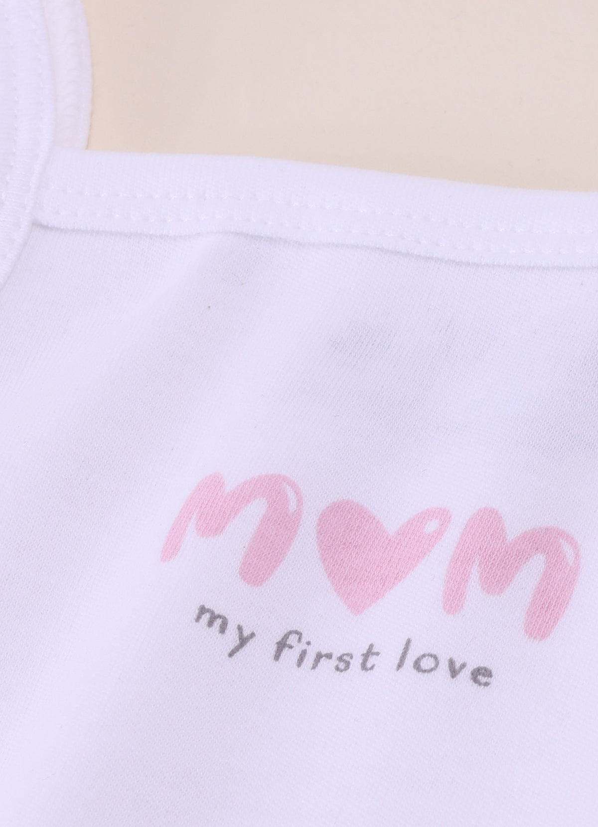 Baby Girls Cotton Strappy Bodysuit Set Pink Melange & White – Pack of 2 - LE PUR!