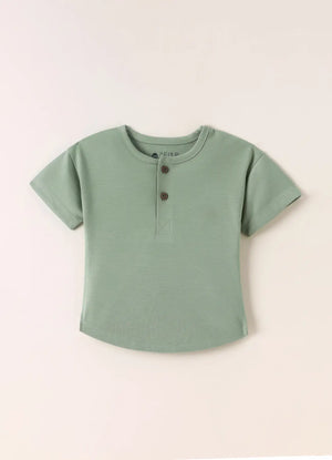 TENCEL™ T-Shirt and Shorts Set- Sage Green - LE PUR!
