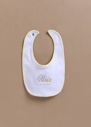 Le Pur Baby BioKool Cotton 3-Piece Set – Romper, Bib & Blanket with Animal Print (Off-White) - LE PUR!