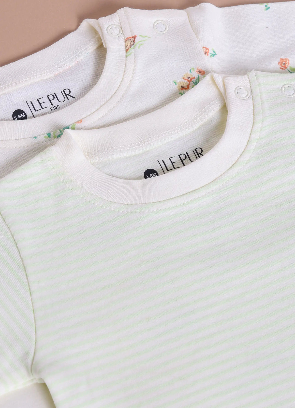 Girls Soft Print Long Sleeve 100% Cotton Top & Pajama Set - Pack of 2 - LE PUR!