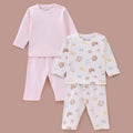 Boys Breaky Print Long Sleeve 100% Cotton Top & Pajama Set - Pack of 2