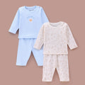 Boys Sunny Side Up Print Long Sleeve 100% Cotton Top & Pajama Set - Pack of 2