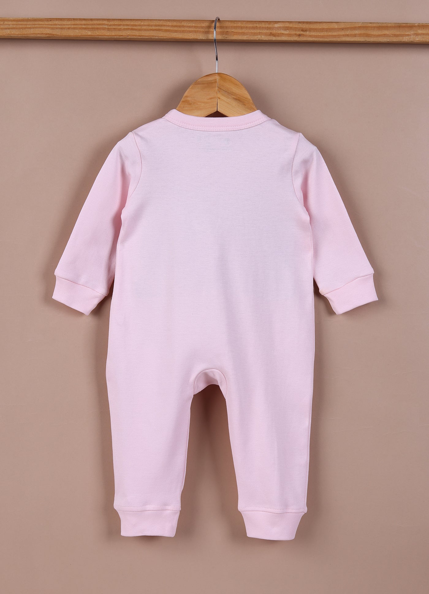 Le Pur Baby Girls Biocool Cotton All-in-One Set – Bunny Print Bodysuit, Romper & Cap (Light Pink) - LE PUR!