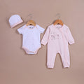 Le Pur BioKool Baby Girl All-In-One Set – Bodysuit, Sleepsuit & Cap - LE PUR!