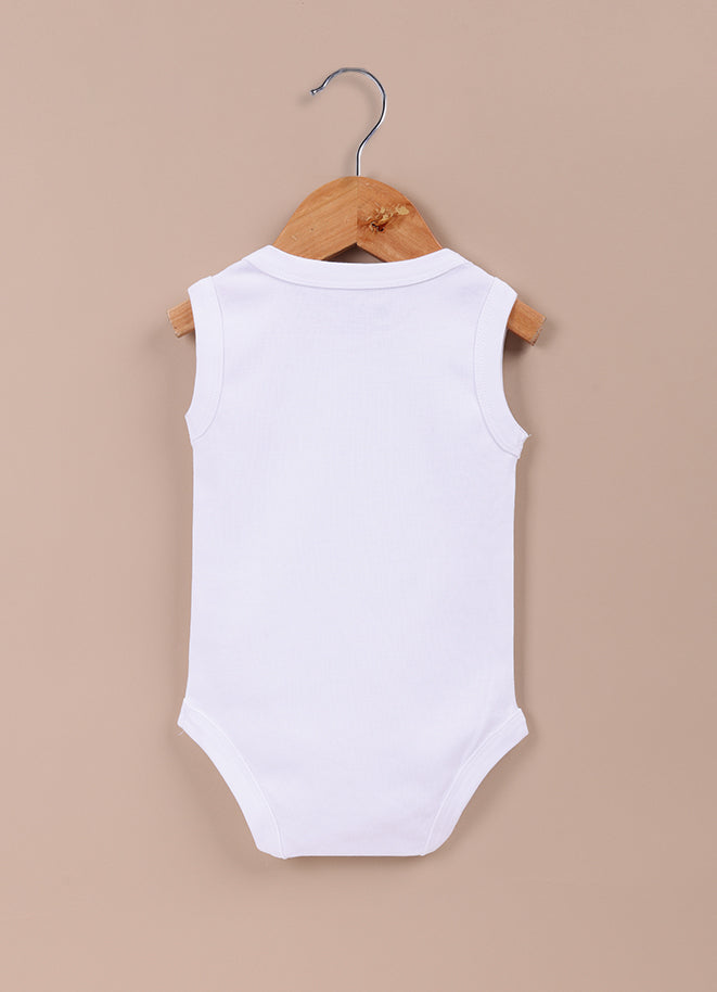 Le Pur Biocool Baby Boy Sleeveless Bodysuit Set – Pack of 5 (Blue, White) - LE PUR!
