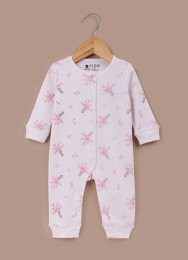 Le Pur BioCool 3-Piece Baby Gift Set – Romper, Bib & Blanket (Pink Floral Print) - LE PUR!