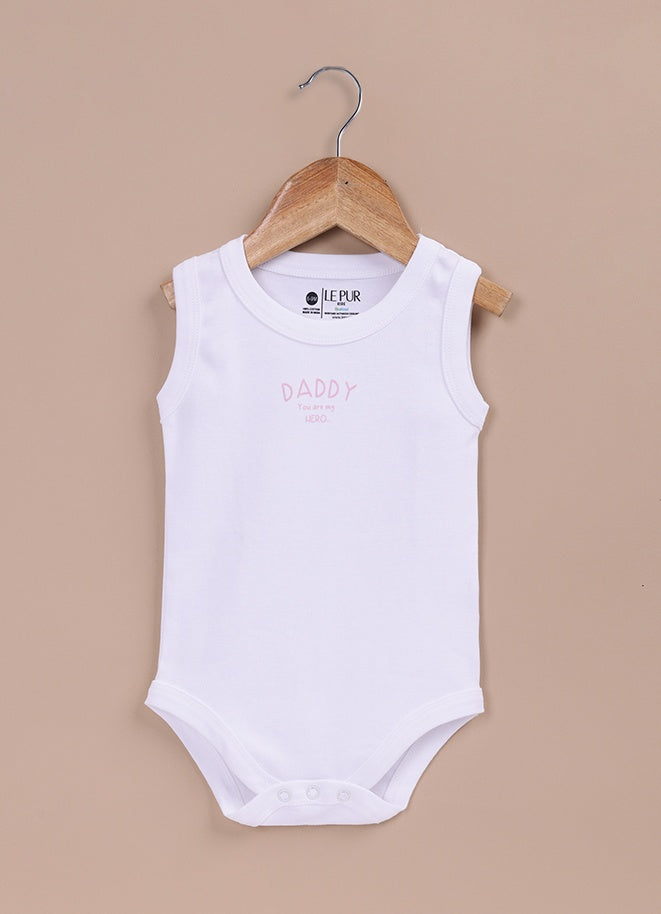 Le Pur BioKool Baby Boy Sleeveless Bodysuit Set – Pack of 5 (Pink, White) - LE PUR!