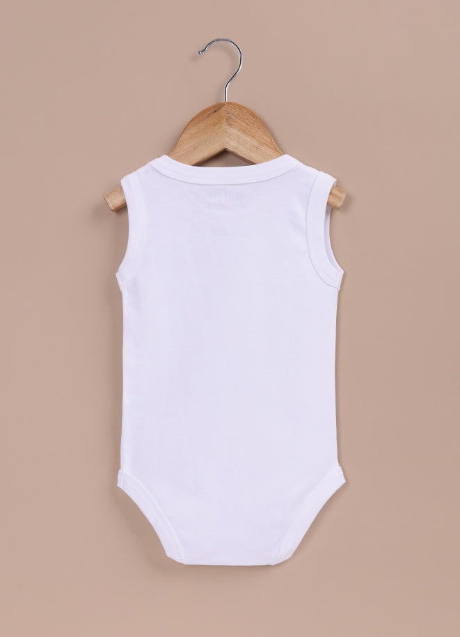 Le Pur BioKool Baby Boy Sleeveless Bodysuit Set – Pack of 5 (Pink, White) - LE PUR!