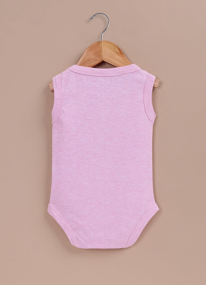 Le Pur BioKool Baby Boy Sleeveless Bodysuit Set – Pack of 5 (Pink, White) - LE PUR!