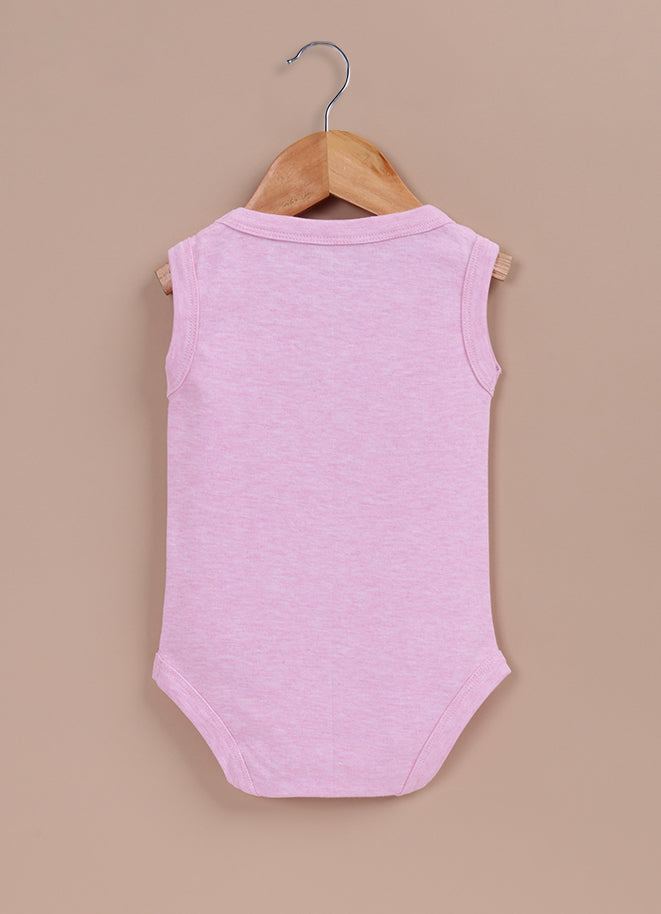 Le Pur Biocool Baby Boy Sleeveless Bodysuit Set – Pack of 5 (Pink, White) - LE PUR!
