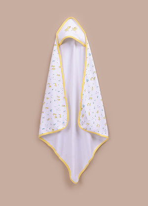 Le Pur BioKool Baby Hooded Blanket Set of 2 – Yellow Duck Prints - LE PUR!
