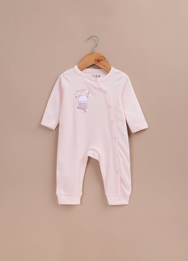 Le Pur Baby Girl BioKool Cotton Sleepsuit Set of 3 Soft Infant Romper - LE PUR!