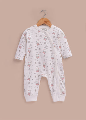Le Pur Baby Girl BioKool Cotton Sleepsuit Set of 3 Soft Infant Romper - LE PUR!