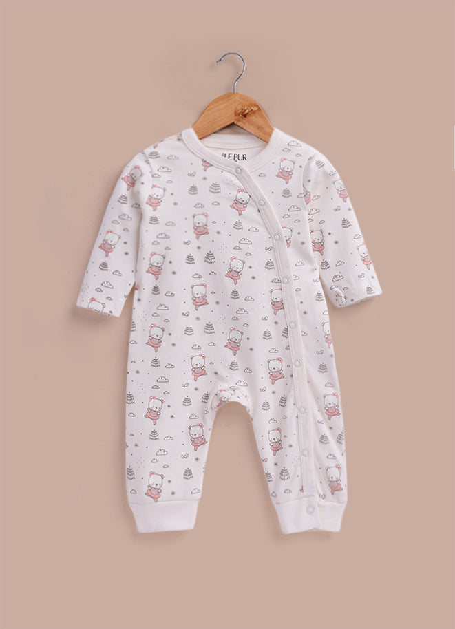 Le Pur Baby Girl BioKool Cotton Sleepsuit Set of 3 Soft Infant Romper - LE PUR!