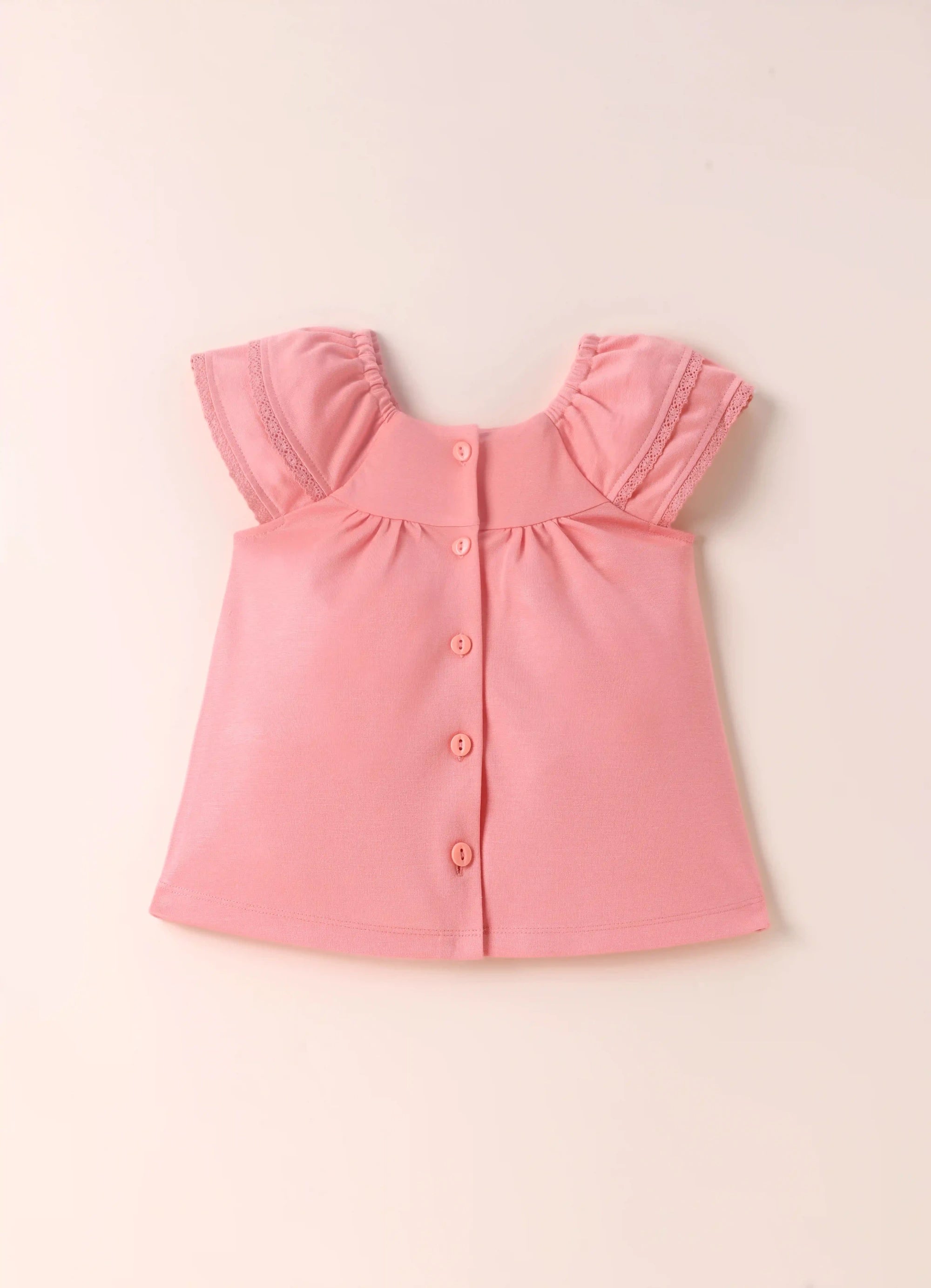 TENCEL™ Flutter Sleeve Dress with Bloomer Set- Pink - LE PUR!