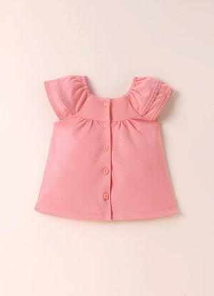 TENCEL™ Flutter Sleeve Dress with Bloomer Set- Pink - LE PUR!