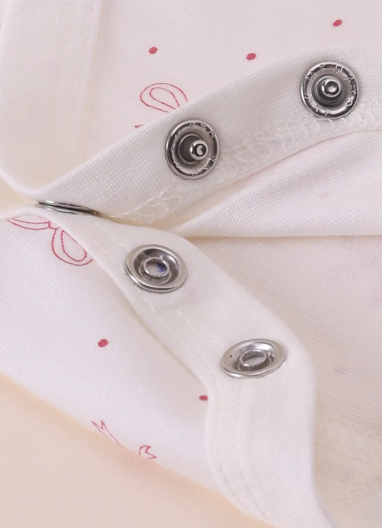 TENCEL™ Printed Bodysuit Pack of 3- Pink & White - LE PUR!