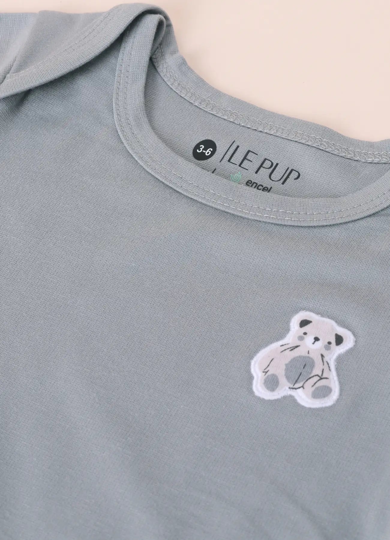 TENCEL™ Printed Bodysuit Pack of 3- Grey & White - LE PUR!