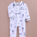 BioKool Baby Full Sleeve Sleepsuit Romper | Soft Cotton Onesie with Front Snap Buttons - LE PUR!