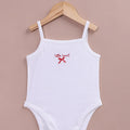 Le Pur Baby Strappy Bodysuit | Soft Cotton Pointelle Sleeveless Onesie - LE PUR!