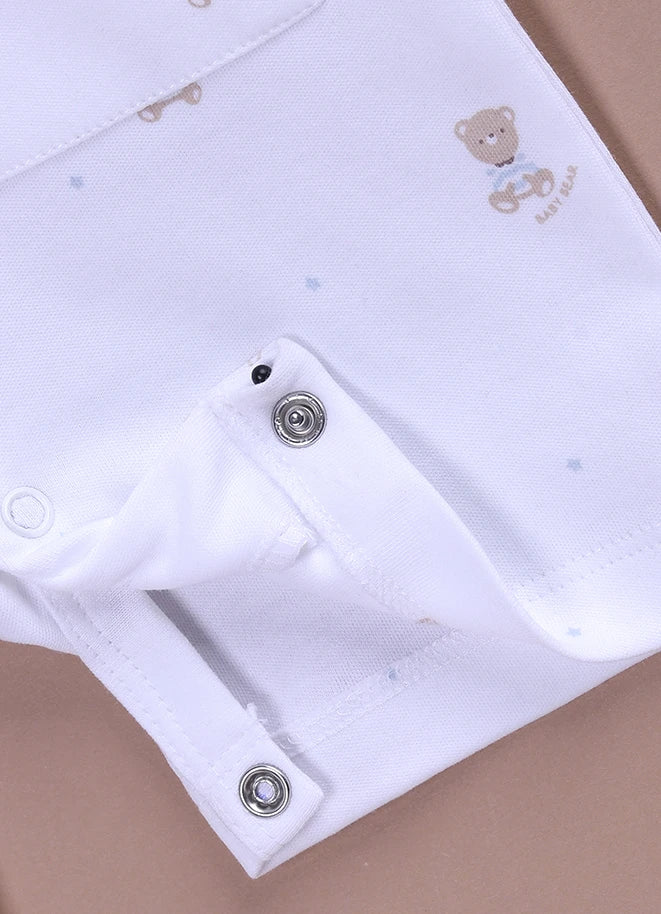 BioCool Baby Sleeveless Romper | Soft Cotton Onesie with Front Snap Buttons & Pocket