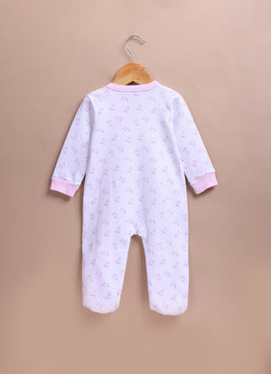 Le Pur Baby Girl Sleepsuit Set of 2 | BioKool Cotton Newborn Clothes | Soft Infant Romper with Bow & Side Snap - LE PUR!