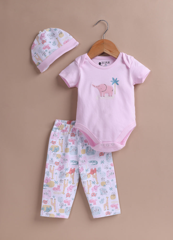 Le Pur BioKool Baby 3-Piece Set – Bodysuit, Pajama & Cap - LE PUR!