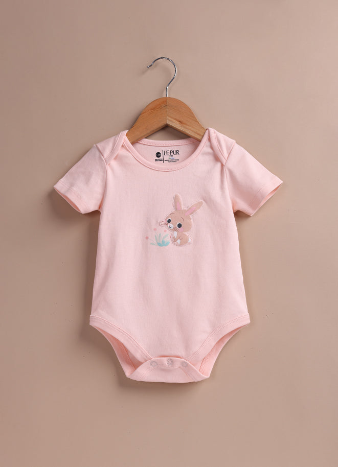 Le Pur BioCool Baby 3-Piece Set – Bodysuit, Pajama & Cap (Bunny Print) - LE PUR!