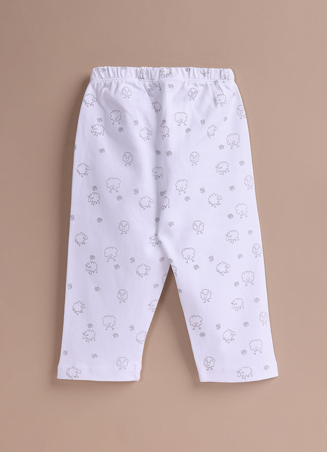 Le Pur BioCool Baby 3-Piece Set – Bodysuit, Pants & Cap (Oh Sheep, Grey & White) - LE PUR!