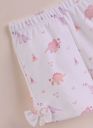 BioKool Cotton Collar Top & Shorts Set - White - LE PUR!
