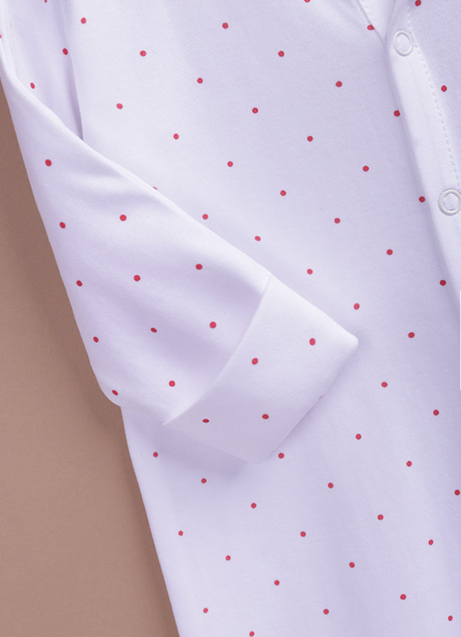 Le Pur Biocool Baby Sleepsuit | Soft Cotton Full Sleeve Romper with Reindeer Embroidery - LE PUR!